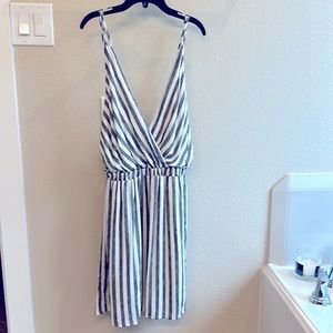 NWT Women’s Altar’d State M striped tank open back dress